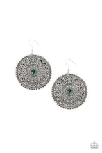 Paparazzi Accessories-Wheel and Grace- Green Earrings