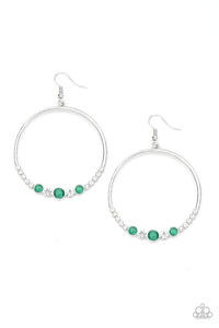 Paparazzi Accessories-Dancing Radiance - Green Earrings