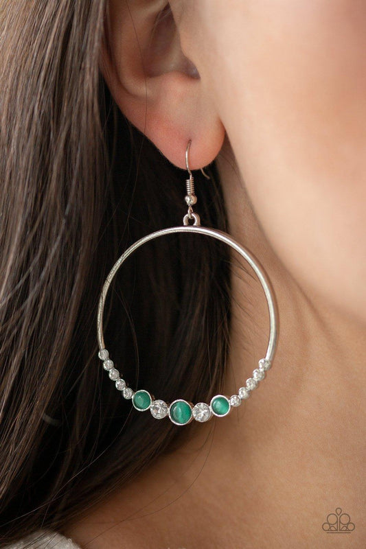 Paparazzi Accessories-Dancing Radiance - Green Earrings