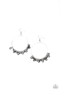 Paparazzi Accessories-Crystal Collaboration - Silver Earrings