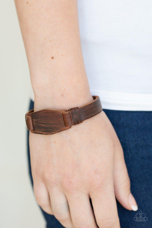 Plainly Pioneer Brown Urban Bracelet - Jewelry by Bretta