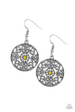 Paparazzi Accessories-Rochester Royale - Yellow Earrings