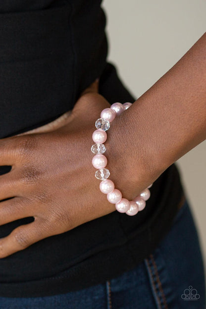 Paparazzi Accessories-Really Resplendent - Pink Bracelet
