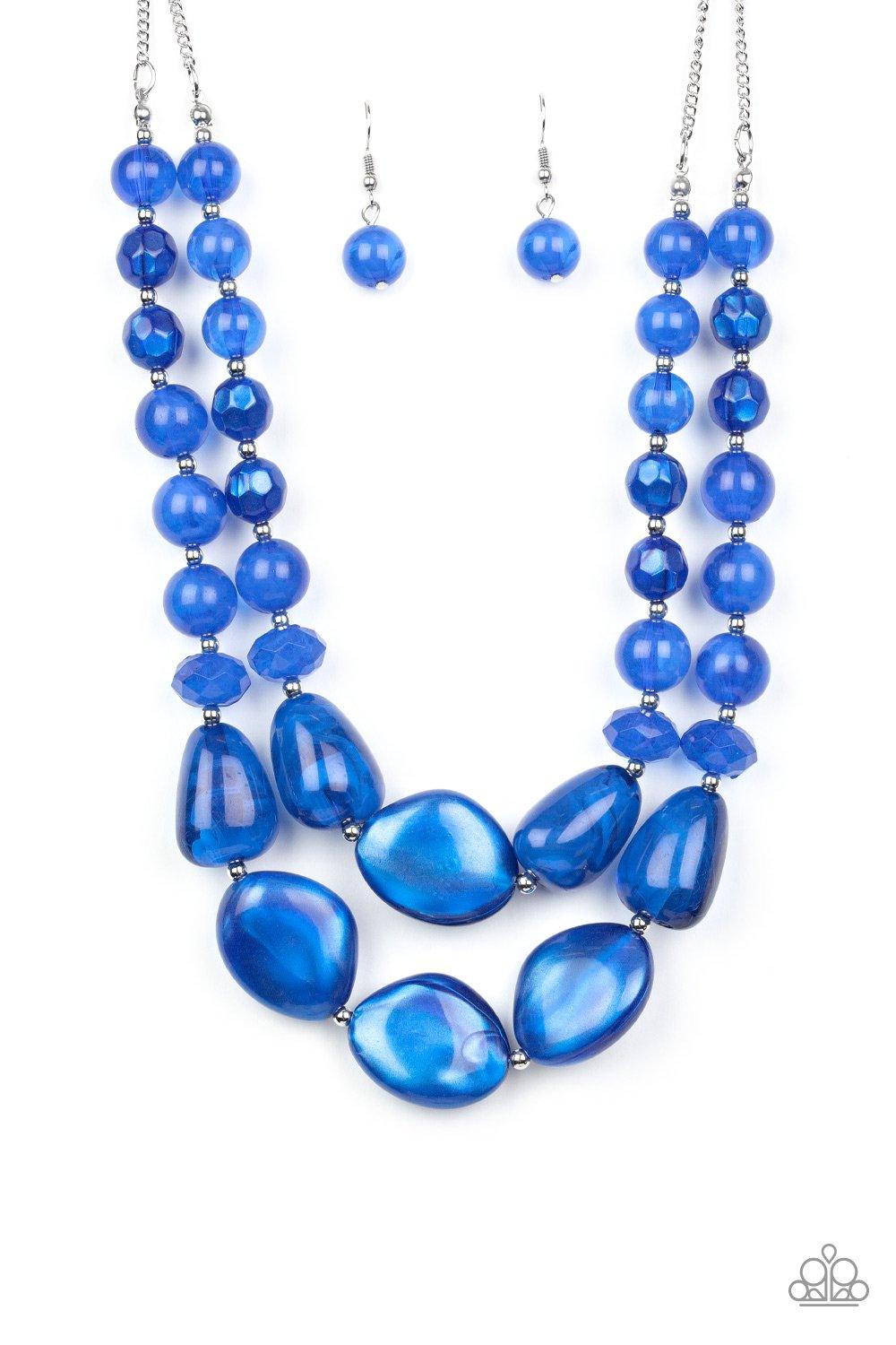 Beach Glam Blue Necklace - Jewelry by Bretta