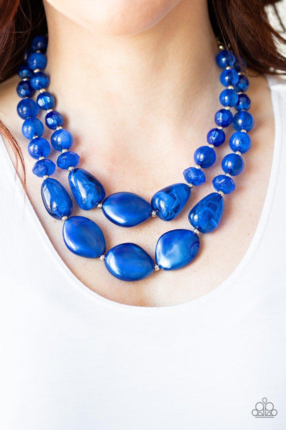 Beach Glam Blue Necklace - Jewelry by Bretta