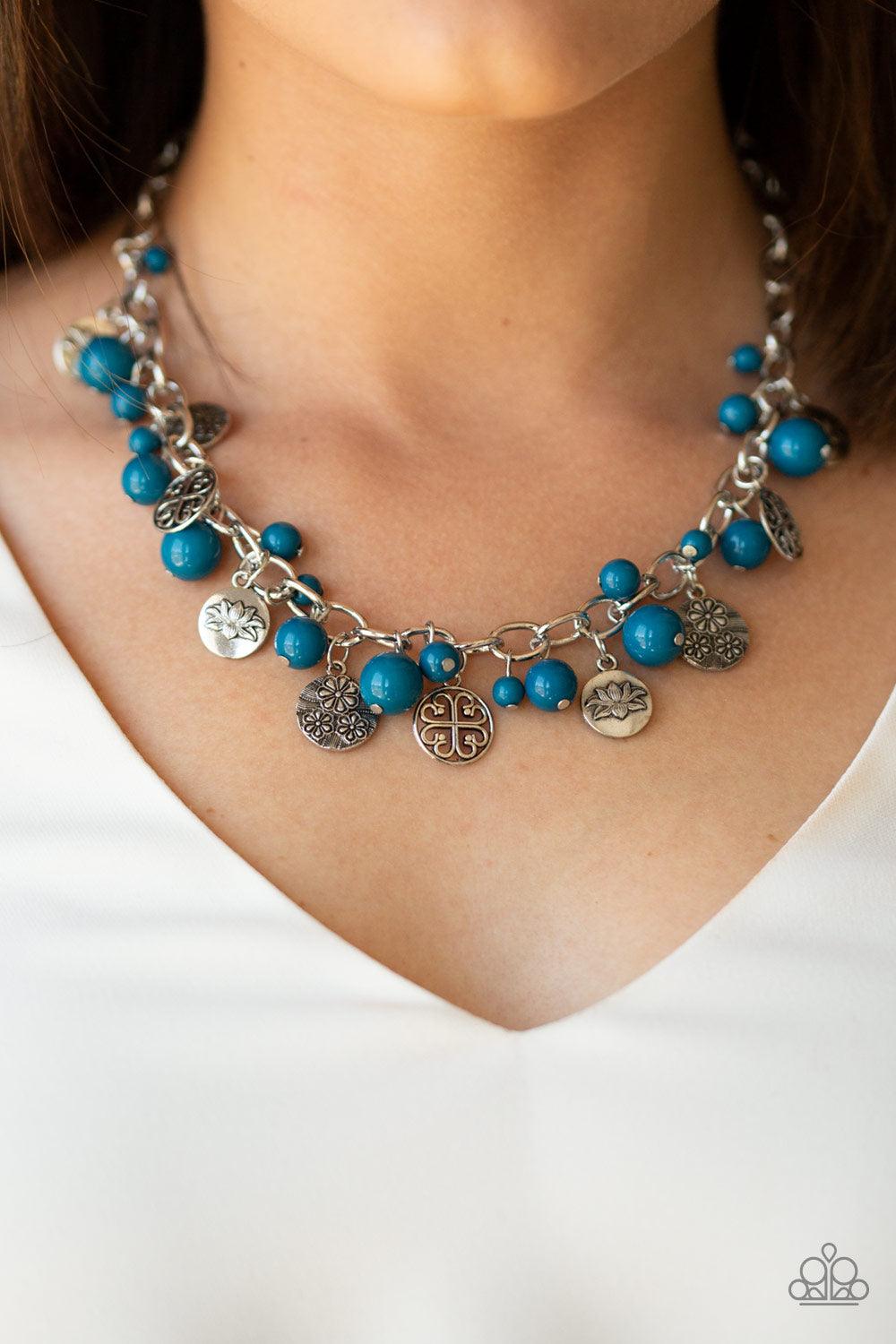 Paparazzi Accessories-Guru Garden - Blue Necklace