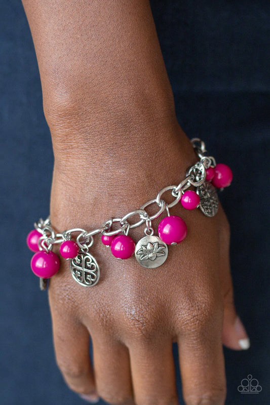 Lotus Lagoon Pink Bracelet - Jewelry by Bretta
