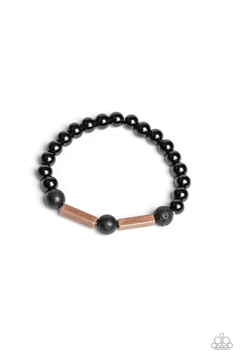 Paparazzi Accessories-Metro Meditation - Copper Bracelet