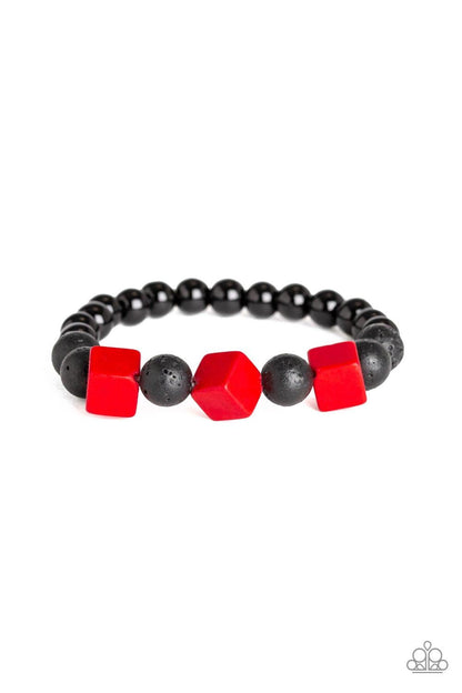 Paparazzi Accessories-Purpose - Red Bracelet