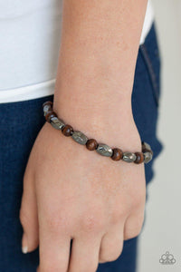 Paparazzi Accessories-Resilient - Brown Bracelet