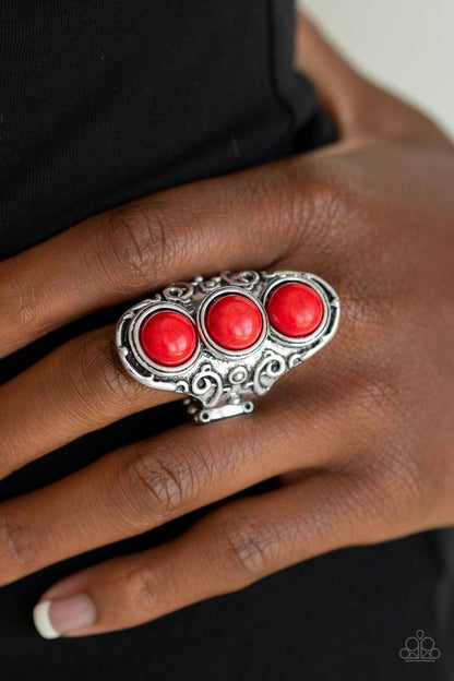 Paparazzi Accessories-Sahara Soul - Red Ring