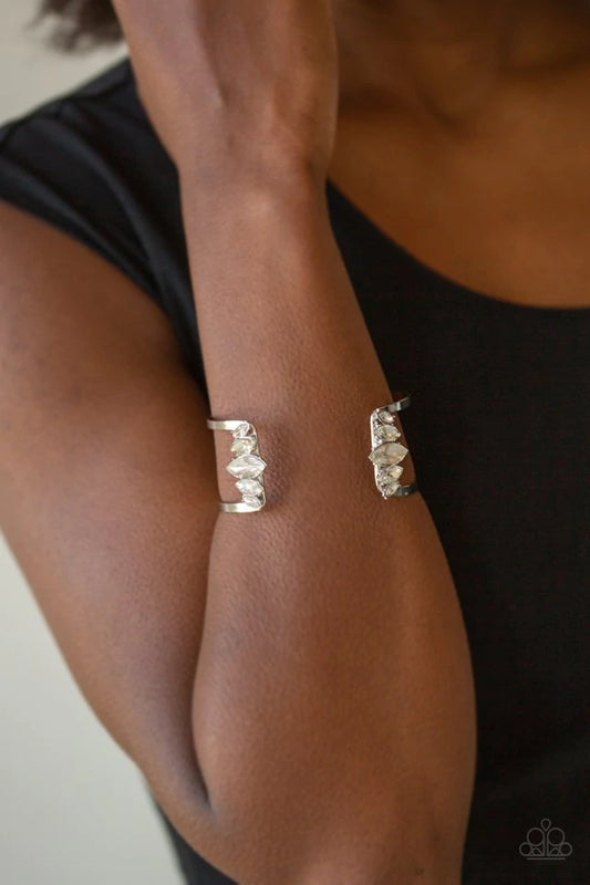 Glam Power White Bracelet - Jewelry by Bretta