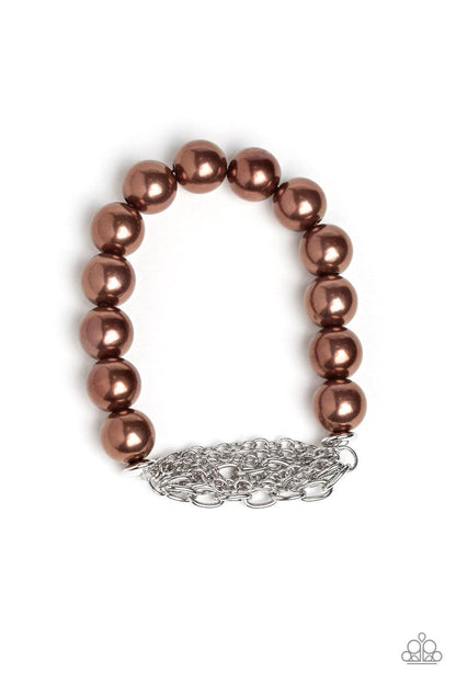 Paparazzi Accessories-Hollywood HEELS - Brown Bracelet