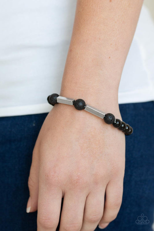 Paparazzi Accessories-Metro Meditation - Silver Bracelet
