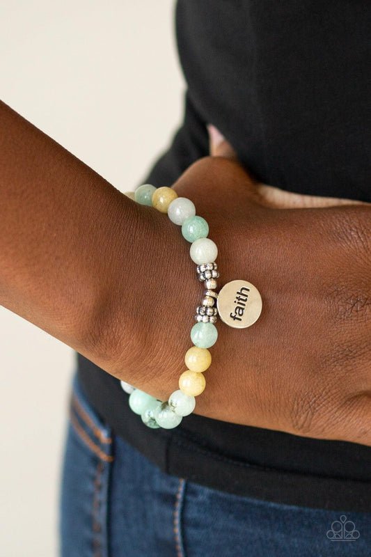 FAITH It, Till You Make It Green Bracelet - Jewelry by Bretta
