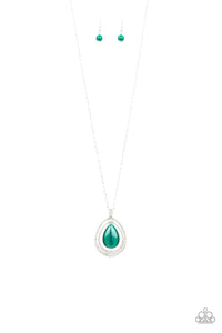 GLOW and Tell Green Necklace - Jewelry by Bretta - Jewelry by Bretta