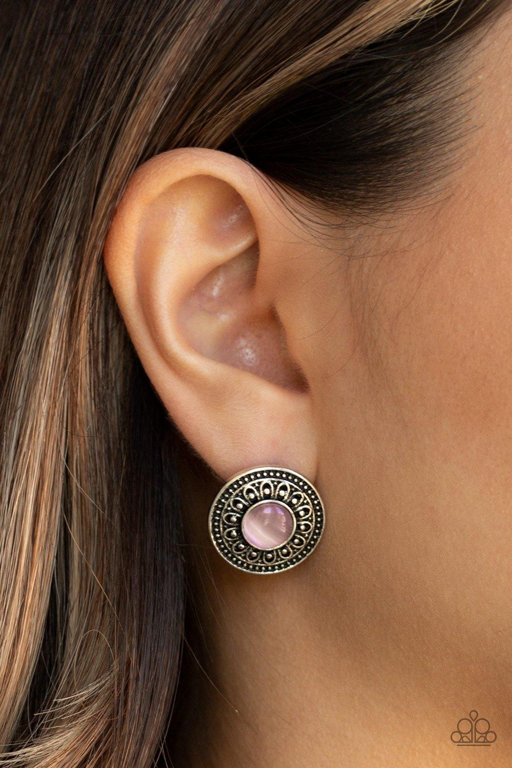 Fine Flora Pink Earrings - Jewelry by Bretta