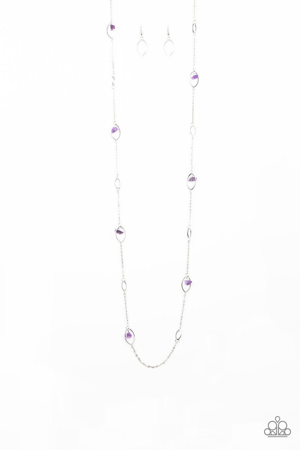 Paparazzi Accessories-Rocky Razzle - Purple Necklace