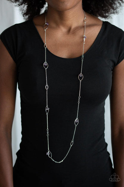 Paparazzi Accessories-Rocky Razzle - Purple Necklace