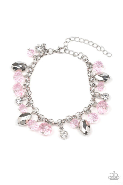 Paparazzi Accessories-Dazing Dazzle - Pink Bracelet