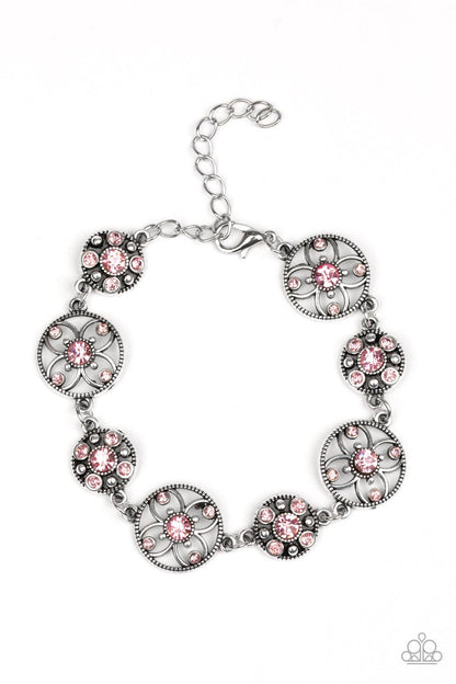 Paparazzi Accessories-Flowery Fashion - Pink Bracelet