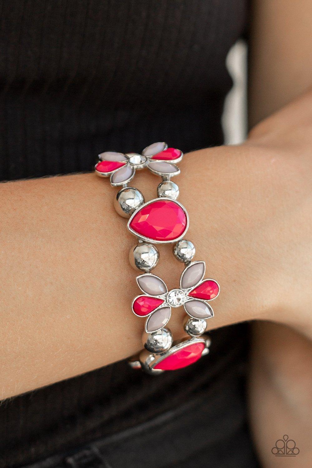 Fabulously Flourishing Pink Bracelet - Jewelry by Bretta