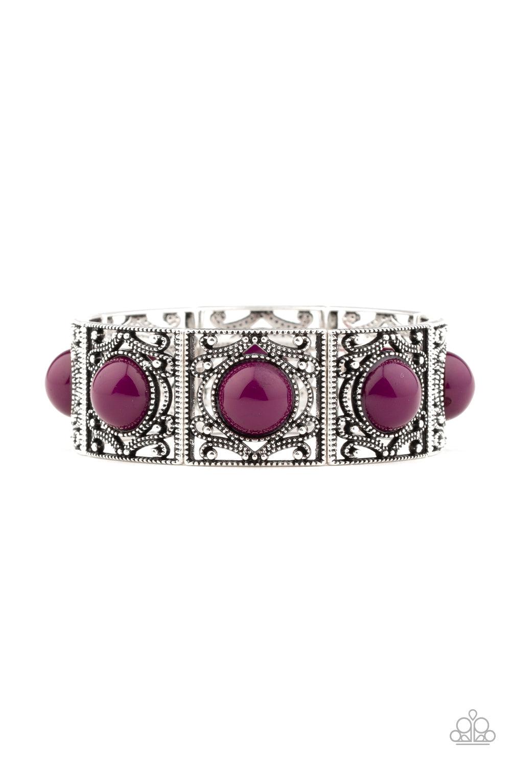 Paparazzi Accessories-Victorian Dream - Purple Bracelet
