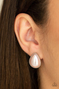 Paparazzi Accessories-SHEER Enough - Pink Earrings