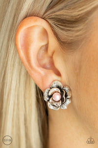 Paparazzi Accessories-Glowing Garden Spree - Pink Earrings