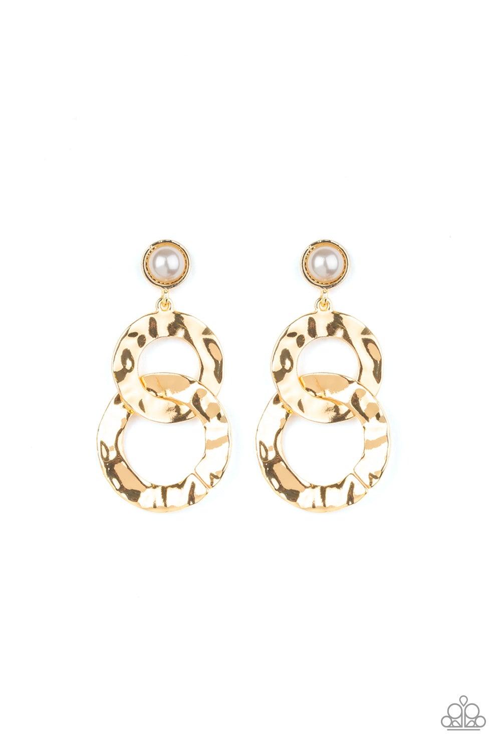 Paparazzi Accessories-On Scene - Gold Earrings