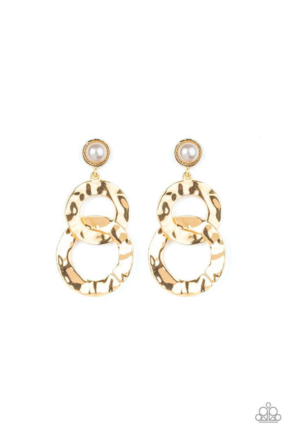 Paparazzi Accessories-On Scene - Gold Earrings