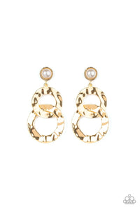 Paparazzi Accessories-On Scene - Gold Earrings