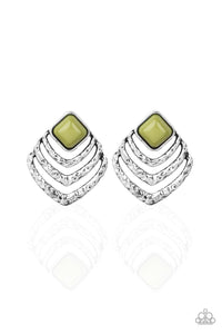 Rebel Ripple Green Earrings - Jewelry by Bretta