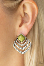 Rebel Ripple Green Earrings - Jewelry by Bretta