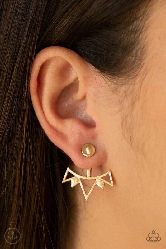 Like A Flash Gold Post Earrings - Jewelry by Bretta