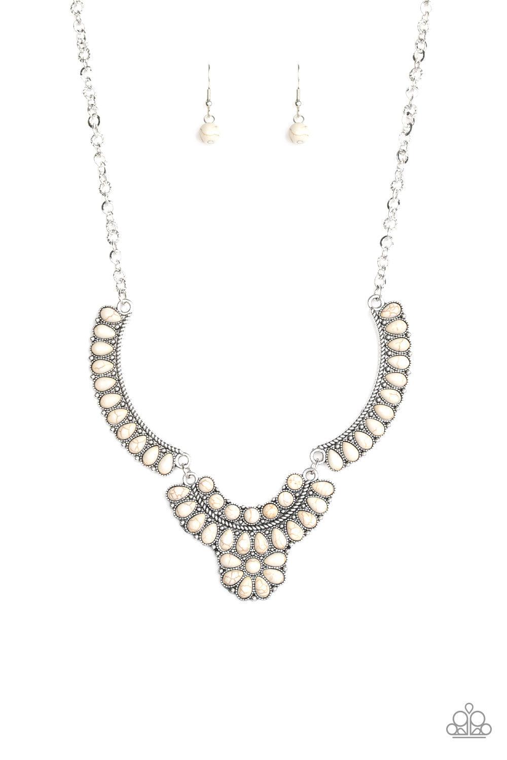 Omega Oasis White Necklace - Jewelry by Bretta