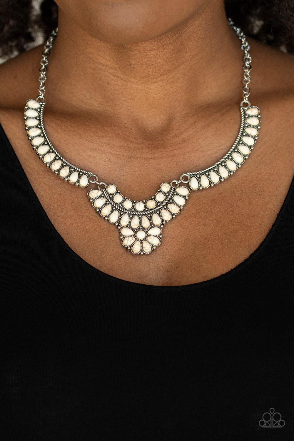 Omega Oasis White Necklace - Jewelry by Bretta