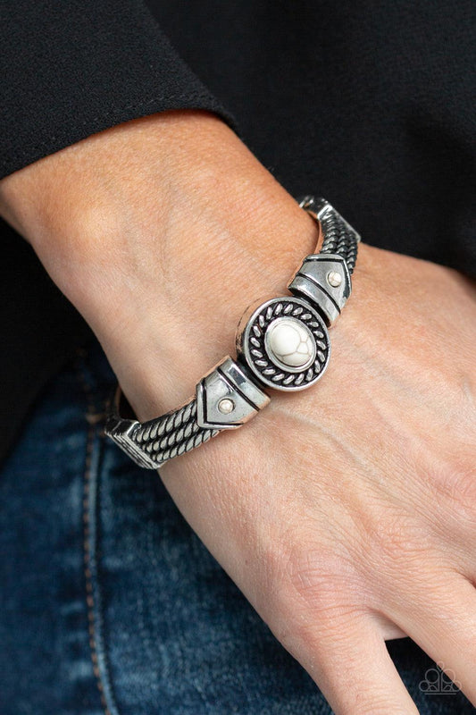 Paparazzi Accessories-Tribal Soul - White Bracelet