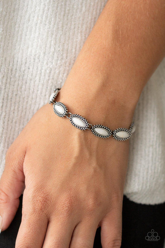 Paparazzi Accessories-Mineral Magic - White Bracelet
