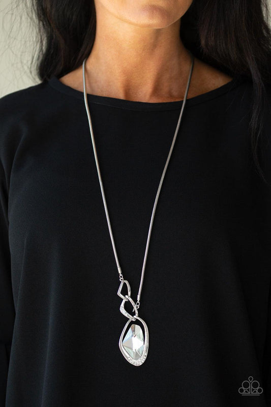 Paparazzi Accessories-Optical Opulence - White Necklace