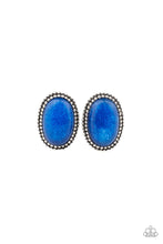 Paparazzi Accessories-Shiny Sediment - Blue Earrings