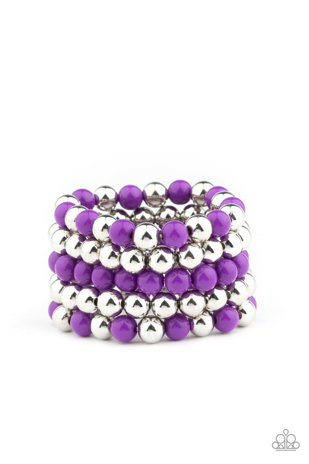 Paparazzi Accessories-Pop-YOU-lar Culture - Purple Bracelet