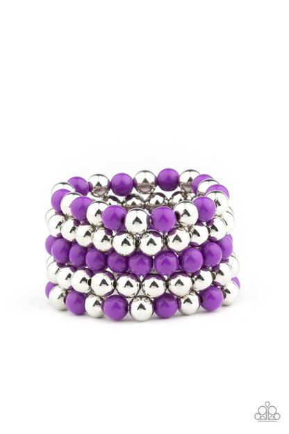 Paparazzi Accessories-Pop-YOU-lar Culture - Purple Bracelet