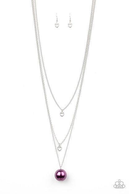 Paparazzi Accessories-Hearty Heirloom - Purple Necklace