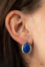 Paparazzi Accessories-Stone Spectacular - Blue Earrings