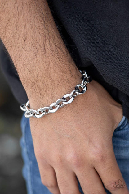 Paparazzi Accessories-Step It Up - Silver Bracelet