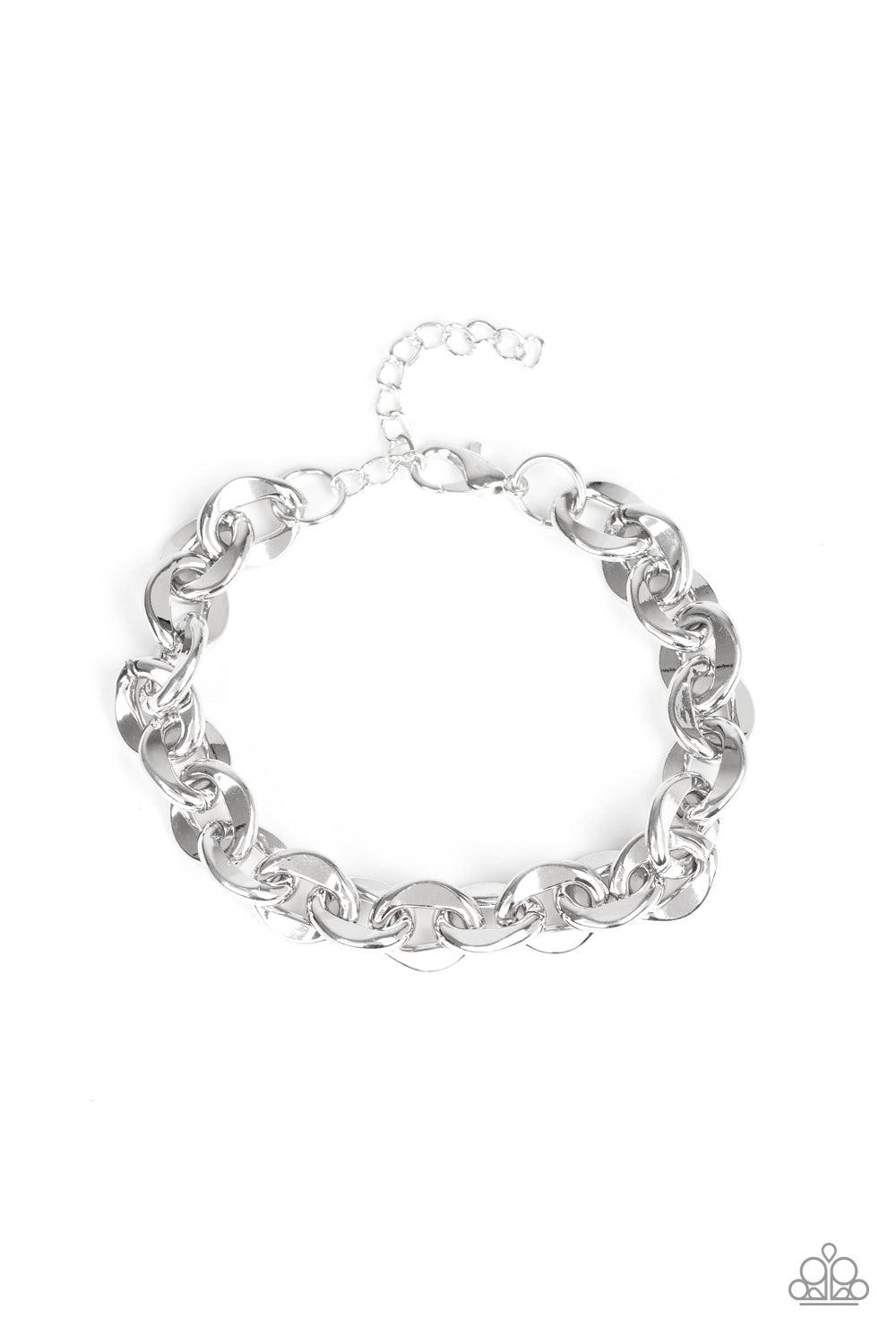 Paparazzi Accessories-Step It Up - Silver Bracelet