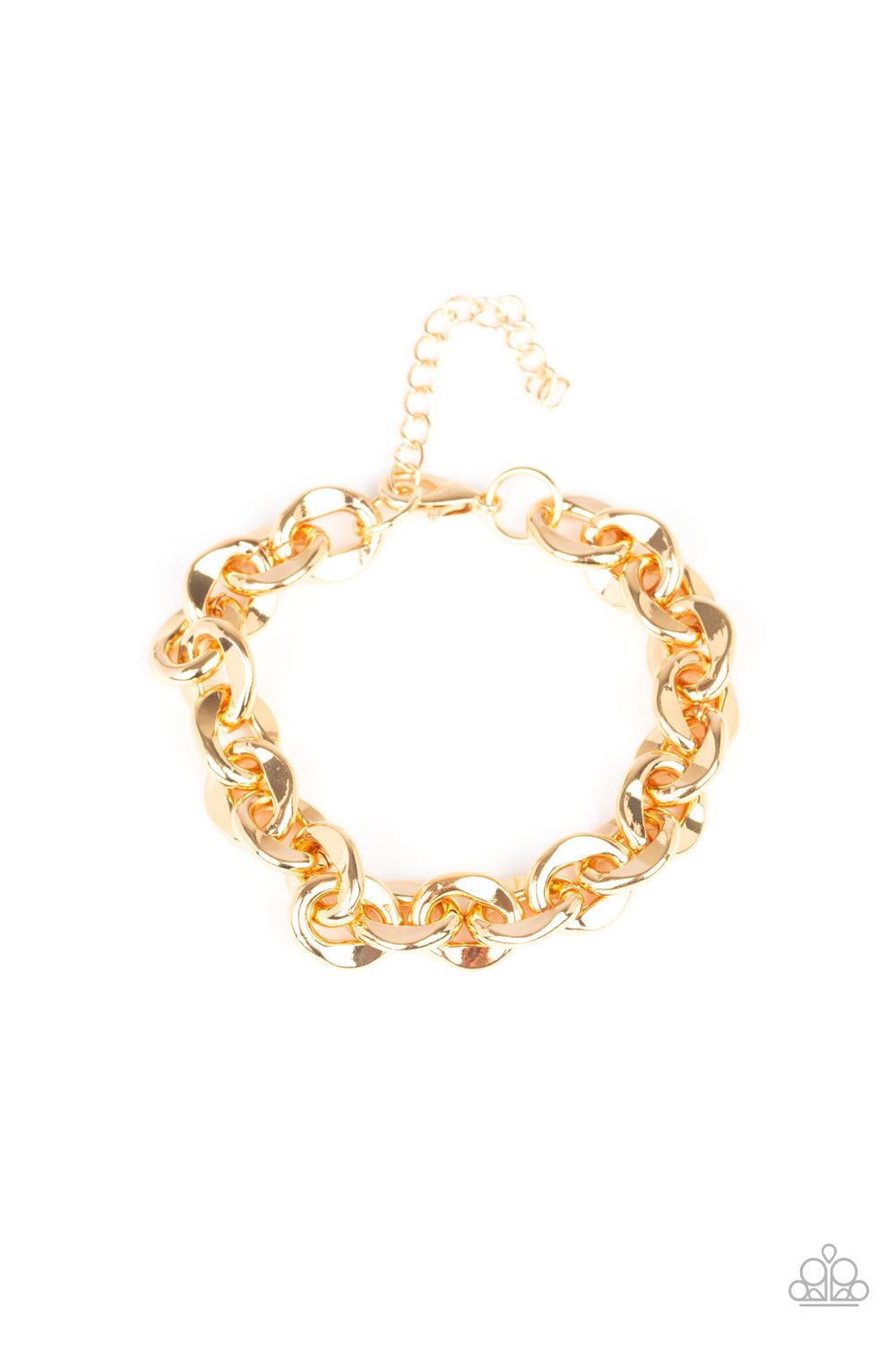 Paparazzi Accessories-Step It Up - Gold Bracelet