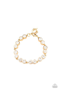 Paparazzi Accessories-By All Means - Gold Bracelet