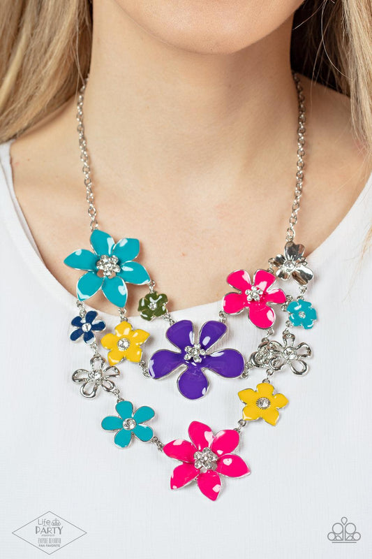 Empire Diamond Encore Zi Collection Necklace 2013 Paparazzi  Multi Flower Necklace - Jewelry by Bretta